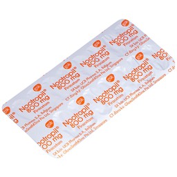 Viên nén Nootropil 800mg GSK điều trị hội chứng tâm thần (3 vỉ x 15 viên)