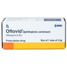 Thuốc mỡ tra mắt Oflovid Ophthalmic ointment Santen điều trị viêm bờ mi, viêm túi lệ, lẹo (3.5g)