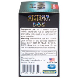 Viên uống Omega 3-6-9 Pharmekal hỗ trợ giảm nguy cơ xơ vữa động mạch (100 viên)