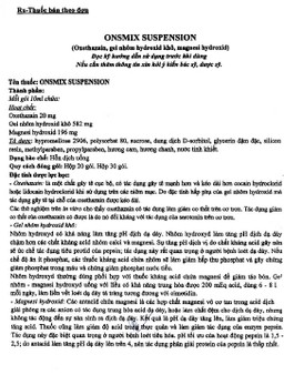 Hỗn dịch uống Onsmix Suspension Huons giảm acid dạ dày, chứng ợ nóng (20 gói x 10ml)