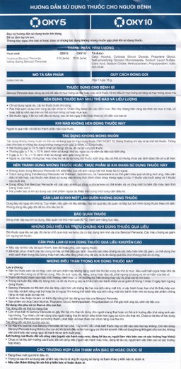 Lotion bôi da Oxy5 Rohto điều trị mụn bọc và mụn trứng cá (10g)