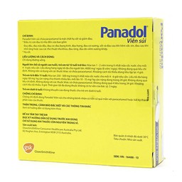 Viên sủi Panadol 500mg GSK vị chanh - giảm đau, hạ sốt, không hại dạ dày (5 vỉ x 4 viên)