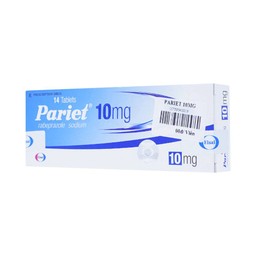 Thuốc ức chế bơm Proton Pariet 10mg Eisai điều trị loét dạ dày, tá tràng (1 vỉ x 14 viên) 