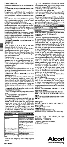 Thuốc nhỏ mắt Pataday 0,2% Alcon phòng ngừa và điều trị bệnh viêm kết mạc dị ứng (2,5ml)