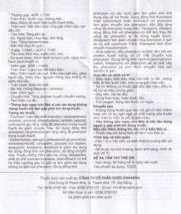 Viên nén Phenytoin 100mg Danapha điều trị động kinh cơn lớn, động kinh cục bộ (100 viên)