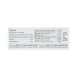 Thuốc điều kinh bổ huyết Phụ Huyết Khang YPharco điều trị rối loạn kinh nguyệt (5 vỉ x 10 viên)