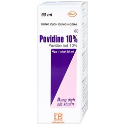 Dung dịch sát khuẩn Povidine 10% Pharmedic ngăn ngừa nhiễm khuẩn ở vết cắt, vết trầy (90ml)