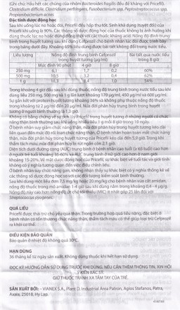 Thuốc Pricefil 500mg Vianex điều trị nhiễm khuẩn đường hô hấp (1 vỉ x 12 viên)