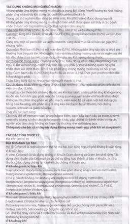 Thuốc Pricefil 500mg Vianex điều trị nhiễm khuẩn đường hô hấp (1 vỉ x 12 viên)