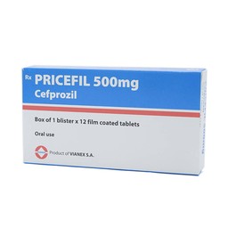 Thuốc Pricefil 500mg Vianex điều trị nhiễm khuẩn đường hô hấp (1 vỉ x 12 viên)