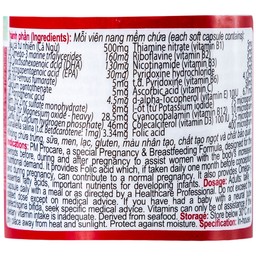 Thuốc PM Procare Catalent bổ sung DHA, EPA, Vitamin và khoáng chất (30 viên)