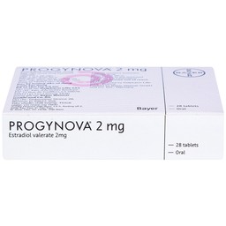 Thuốc Progynova 2mg Bayer điều trị chứng thiếu estrogen (1 vỉ x 28 viên)