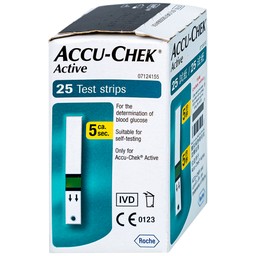 Que thử đường huyết Accu Chek Active (25 que)