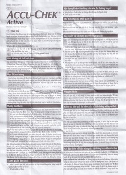 Que thử đường huyết Accu Chek Active (25 que)