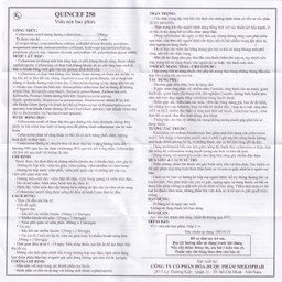 Thuốc Quincef 250 Mekophar điều trị viêm tai giữa, viêm xoang (2 vỉ x 5 viên)