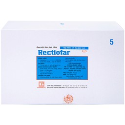 Dung dịch Rectiofar Pharmedic điều trị táo bón (40 túi x 1 ống bơm 5ml)