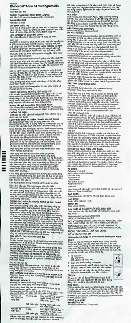 Hỗn dịch xịt mũi Rhinocort Aqua 64mcg/liều AstraZeneca điều trị viêm mũi dị ứng (120 liều)