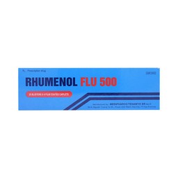 Thuốc Rhumenol Flu 500 Medipharco điều trị đau đầu, sốt từ nhẹ đến vừa (25 vỉ x 4 viên)