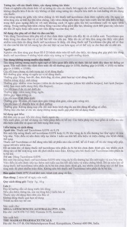 Thuốc mỡ bôi da Rocimus 0.03% MEGA We care điều trị viêm da cơ địa (10g)