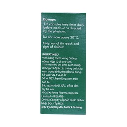 Thuốc Rowatinex Rowa điều trị bệnh sỏi niệu, sỏi thận (10 vỉ x 10 viên)