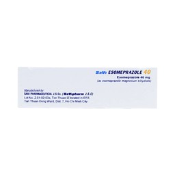 Thuốc Savi Esomeprazole 40 điều trị viêm loét dạ dày, tá tràng (2 vỉ x 7 viên)