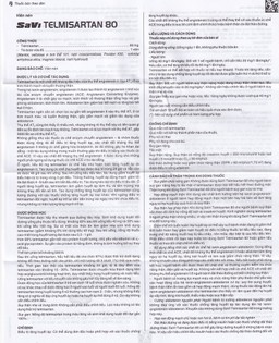 Thuốc Savi Telmisartan 80 điều trị tăng huyết áp (3 vỉ x 10 viên) 