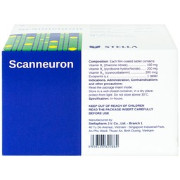 Thuốc Scanneuron Stella điều trị các rối loạn về hệ thần kinh (10 vỉ x 10 viên)