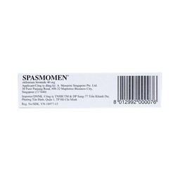 Thuốc Spasmomen Menarini điều trị hội chứng đại tràng kích thích (3 vỉ x 10 viên)
