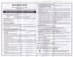 Thuốc Sucralfate Vidipha điều trị loét tá tràng - dạ dày (2 vỉ x 10 viên)