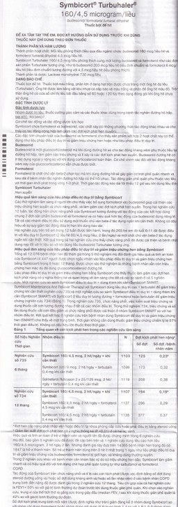 Thuốc bột để hít Symbicort AstraZeneca điều trị hen suyễn (120 liều)