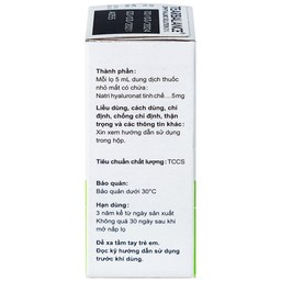 Dung dịch thuốc nhỏ mắt Tearbalance 0.1% điều trị tổn thương biểu mô kết - giác mạc (5ml)