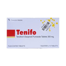 Thuốc Tenifo Atra điều trị nhiễm HIV-1, viêm gan B (1 vỉ x 10 viên)