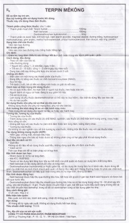 Thuốc Terpin Mekong Mekophar giảm ho, long đàm (2 vỉ x 25 viên)