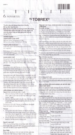 Thuốc nhỏ mắt Tobrex Alcon điều trị nhiễm khuẩn ở mắt (5ml)