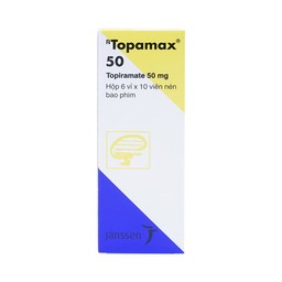 Thuốc Topamax 50 Janssen điều trị động kinh cục bộ, dự phòng đau nửa đầu (6 vỉ x 10 viên)