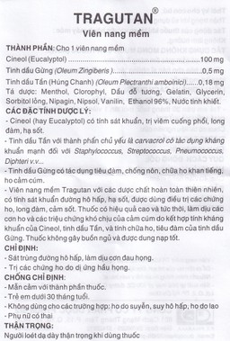 Thuốc Tragutan Dược 3/2 sát trùng đường hô hấp, dịu cơn đau họng (10 vỉ x 10 viên)