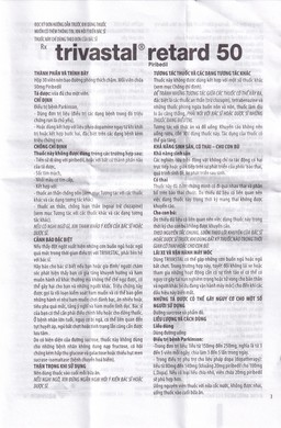 Thuốc Trivastal Retard 50 Servier điều trị bệnh Parkinson (2 vỉ x 15 viên)