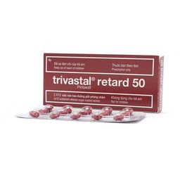 Thuốc Trivastal Retard 50 Servier điều trị bệnh Parkinson (2 vỉ x 15 viên)