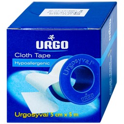 Băng keo lụa Urgosyval 5cmx5m Strong Adhesive Tape băng vết thương trong phẫu thuật và cố định thiết bị y tế