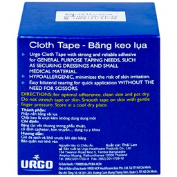Băng keo lụa Urgosyval 5cmx5m Strong Adhesive Tape băng vết thương trong phẫu thuật và cố định thiết bị y tế