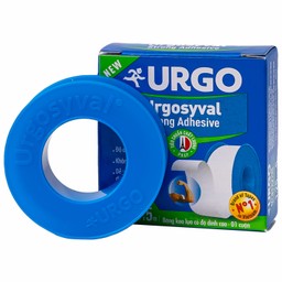 Băng keo lụa Urgosyval 1.25cmx5m Strong Adhesive Tape băng vết thương trong phẫu thuật và cố định thiết bị y tế