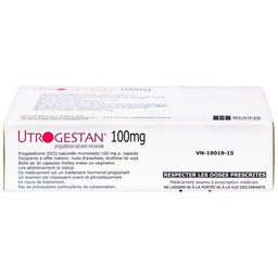 Thuốc Utrogestan 100mg Besins bổ sung nội tiết tố trong bệnh lý sản phụ khoa (2 vỉ x 15 viên)