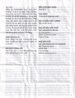 Thuốc Vastarel MR Servier điều trị đau thắt ngực (2 vỉ x 30 viên)