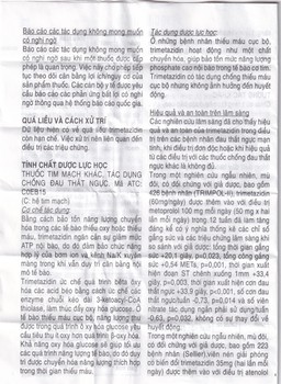 Thuốc Vastarel MR Servier điều trị đau thắt ngực (2 vỉ x 30 viên)