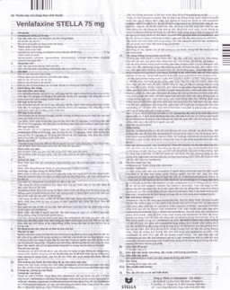 Thuốc Venlafaxine Stella 75mg điều trị các cơn trầm cảm nặng (2 vỉ x 14 viên)