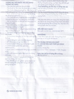 Thuốc Verospiron 50mg Gedeon điều trị tăng huyết áp, phù do tim gan thận, cường aldosterone và hạ kali (3 vỉ x 10 viên)