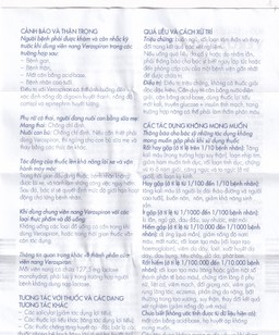 Thuốc Verospiron 50mg Gedeon điều trị tăng huyết áp, phù do tim gan thận, cường aldosterone và hạ kali (3 vỉ x 10 viên)