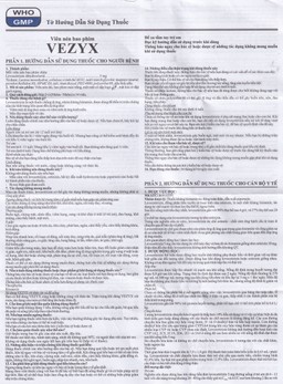 Thuốc Vezyx 5mg Davipharm điều trị viêm mũi dị ứng, mày đay (2 vỉ x 14 viên)