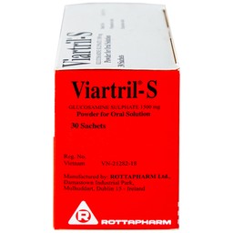 Bột pha uống Viartril-S 1500mg Rottapharm giảm triệu chứng thoái hóa khớp nhẹ và trung bình (30 gói)