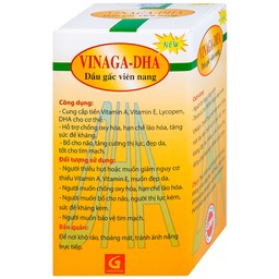 Dầu gấc viên nang Vinaga giúp tăng cường chống oxy hóa (100 viên)
